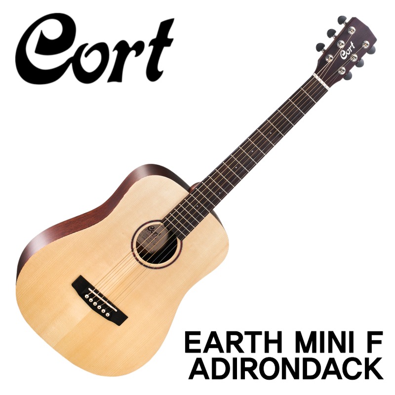 [콜트 공식대리점/실재고보유/당일발송] Cort Earth Mini F Adirondack w/Fishman Sonitone USB EQ Pickup(신품) 어스 미니 아디론닥